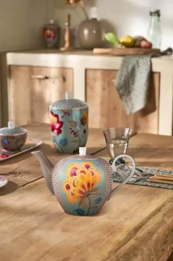 PIP Studio Blooming Tales Tekande 1,6 liter - Porcelæn - Blå