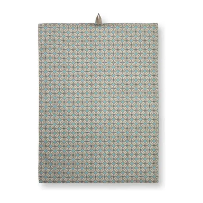 PIP Studio Blooming Tales Viskestykker - 2 stk. B 50 x L 70 cm - Bomuld - Blå