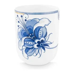 PIP Studio Blue Bird Krus 40 cl - Porcelæn - Hvid/blå