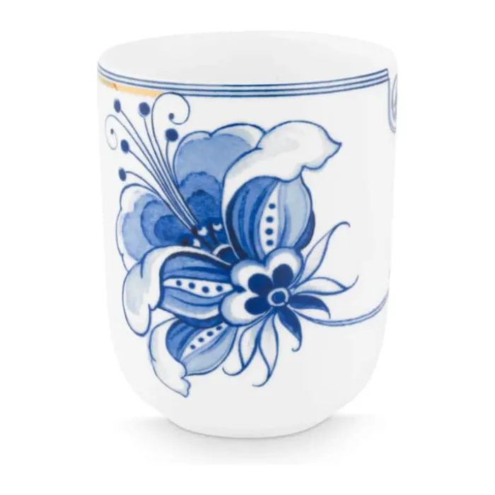 PIP Studio Blue Bird Krus 40 cl - Porcelæn - Hvid/blå