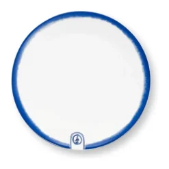PIP Studio Blue Bird Tallerken Ø 18 cm - Porcelæn - Tie-Dye hvid/blå