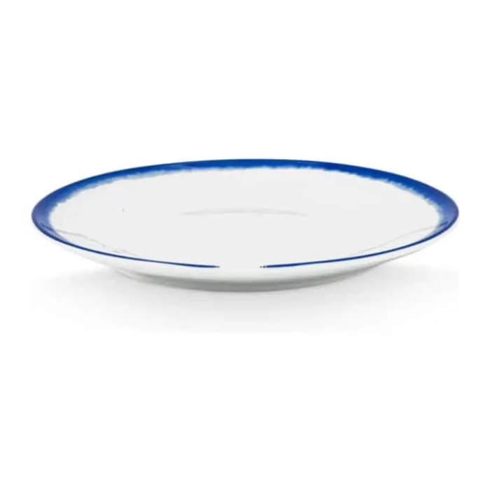 PIP Studio Blue Bird Tallerken Ø 18 cm - Porcelæn - Tie-Dye hvid/blå