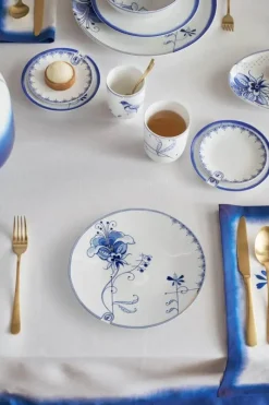 PIP Studio Blue Bird Tallerken Ø 23 cm - Porcelæn - Hvid/blå