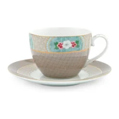 PIP Studio Blushing Bird Kop m. underkop 28 cl - Porcelæn - Khaki