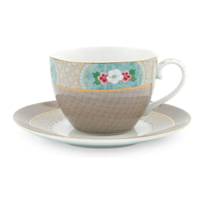 PIP Studio Blushing Bird Kop m. underkop 28 cl - Porcelæn - Khaki