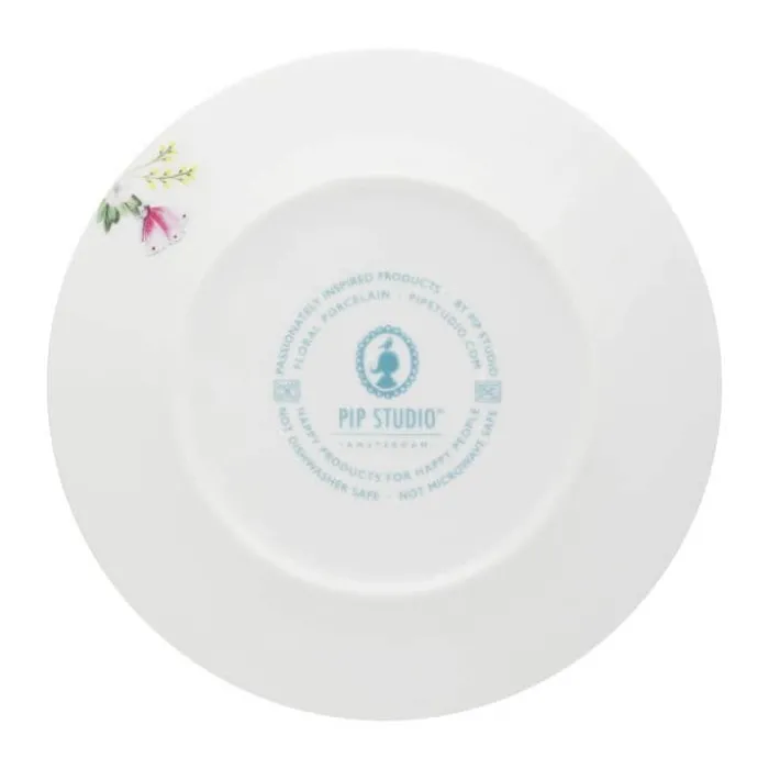 PIP Studio Blushing Bird Tallerken Ø 21 cm - Porcelæn - Hvid