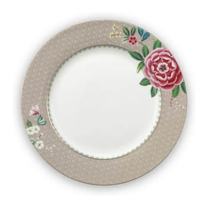 PIP Studio Blushing Bird Tallerken Ø 26,5 cm - Porcelæn - Khaki