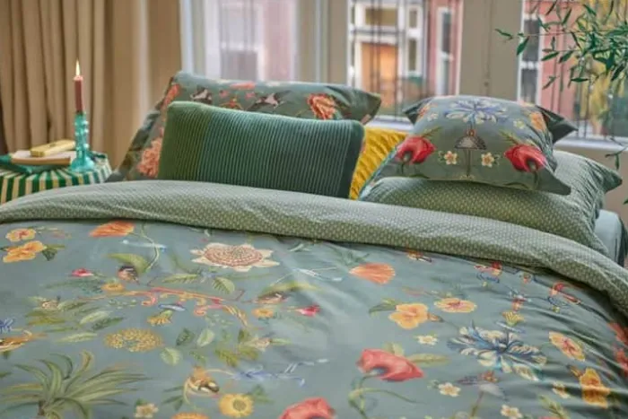 PIP Studio Botanico Sengetøj B 140 x L 200 cm - Bomuld - Blue