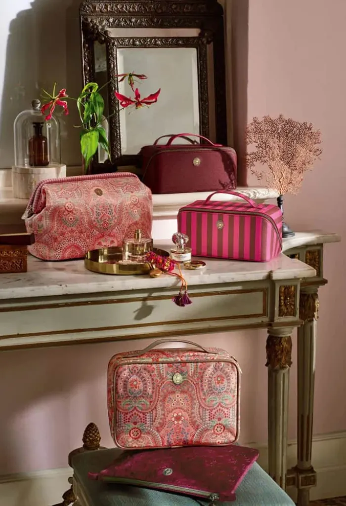 PIP Studio Caryn Kosmetiktaske B 18 x L 26 cm - Polyester - Pink/lilla