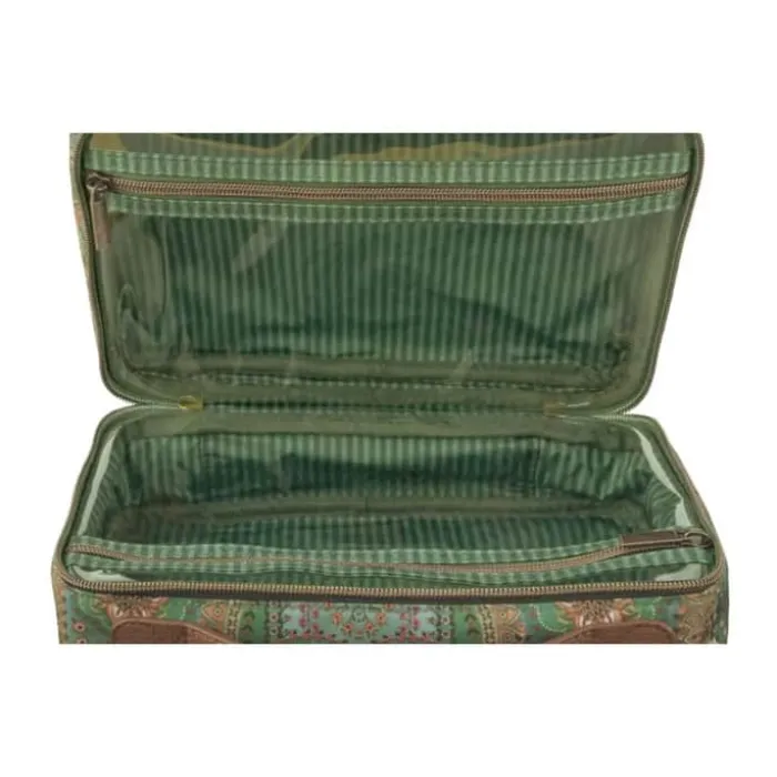 PIP Studio Casey Beauty Case B 19 x L 27 cm - Polyester - Green