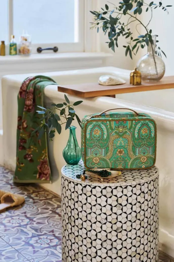 PIP Studio Casey Beauty Case B 19 x L 27 cm - Polyester - Green