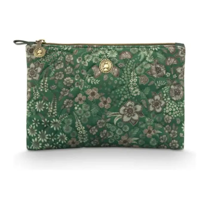 PIP Studio Charly Taske H 15,5 x B 24 cm - Polyester/fløjl - Green