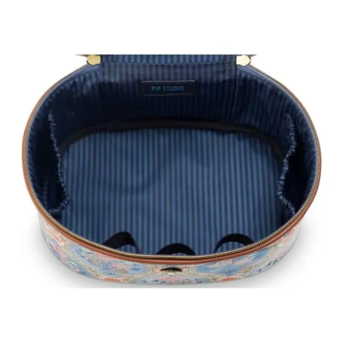 PIP Studio Cleo Kosmetiktaske B 16 x L 26 cm - Polyester - Pink/orange/blå