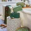 PIP Studio Cyrille Kosmetiktaske B 10,5 x L 23,5 cm - Polyester - Green