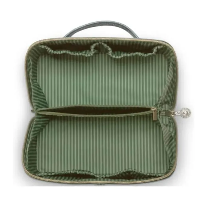 PIP Studio Cyrille Kosmetiktaske B 10,5 x L 23,5 cm - Polyester - Green