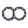 PIP Studio Dot Delight Middagstallerken - 2 stk. Ø 26,5 cm - Porcelæn - Mørkeblå