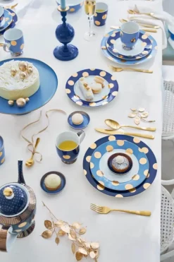 PIP Studio Dot Delight Tallerken - 2 stk. Ø 21 cm - Porcelæn - Lyseblå