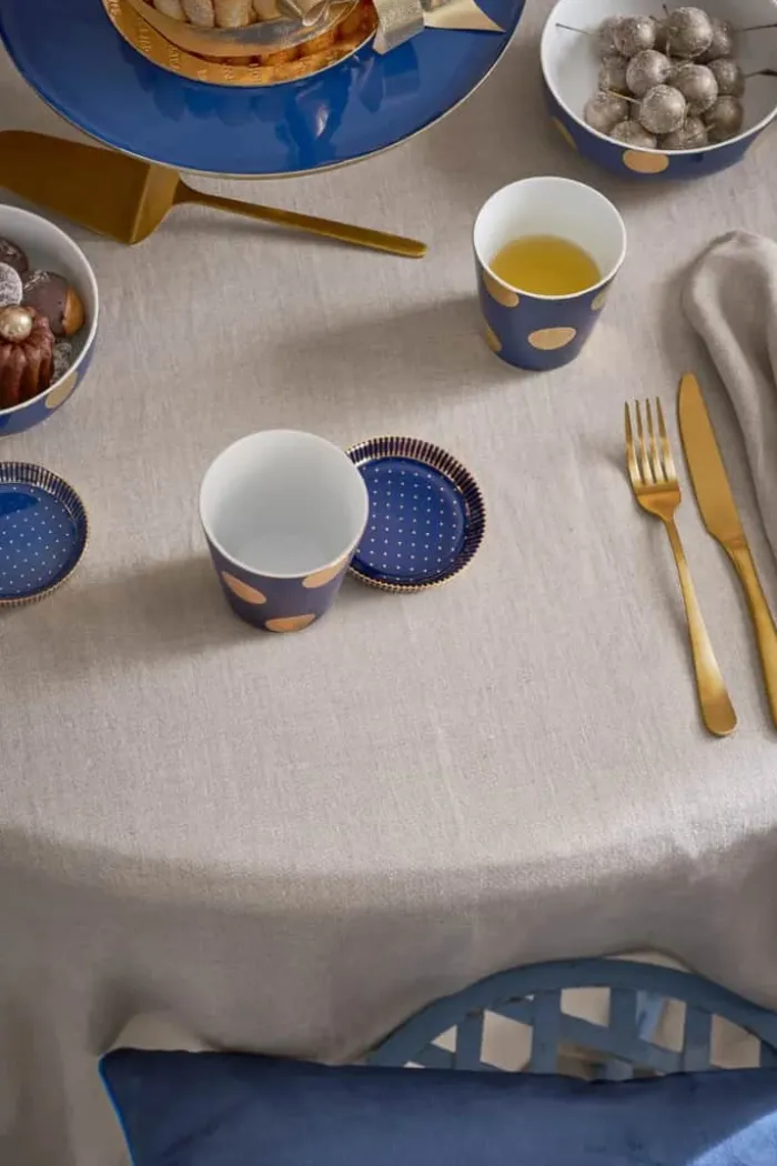 PIP Studio Dot Delight Tekop - 2 stk. 38 cl - Porcelæn - Mørkeblå
