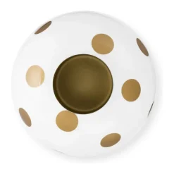 PIP Studio Dot delight Vase Ø 8 x H 23 cm- Metal - Withe Gold