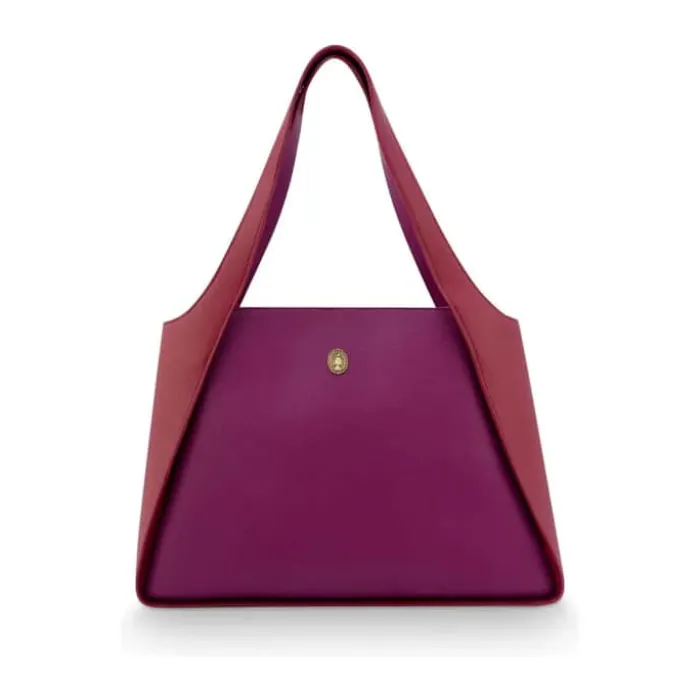 PIP Studio Filou Skuldertaske H 28 x B 15,5 x L 40 cm - Polyester - Lilla