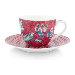 PIP Studio Flower Festival Espressokop 12 cl - Porcelæn - Pink