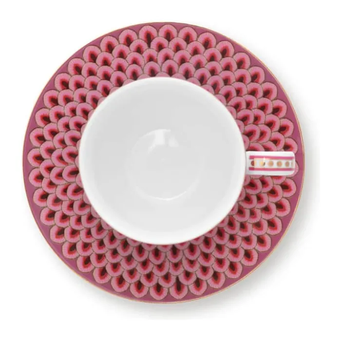 PIP Studio Flower Festival Espressokop 12 cl - Porcelæn - Pink