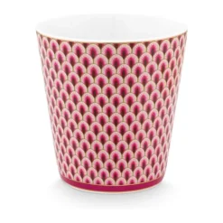 PIP Studio Flower Festival Krus - 4 stk. 23 cl - Porcelæn - Pink
