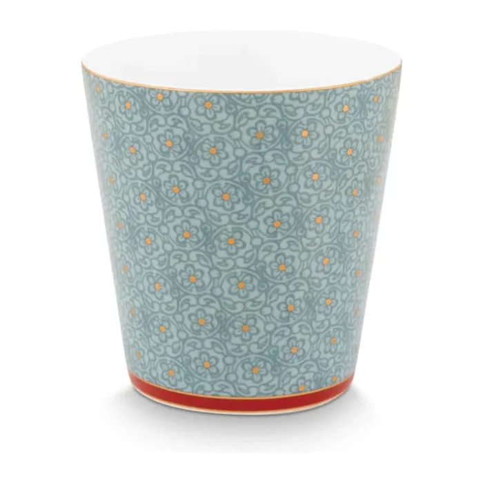PIP Studio Flower Festival Krus - 4 stk. 23 cl - Porcelæn - Blue