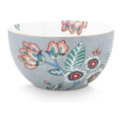 PIP Studio Flower Festival Skål Ø 12 cm - Porcelæn - Blå