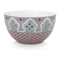 PIP Studio Flower Festival Skål Ø 18 cm - Porcelæn - Blå