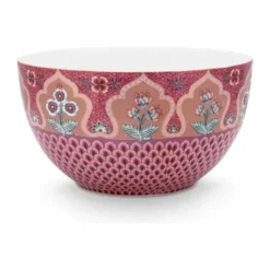 PIP Studio Flower Festival Skål Ø 18 cm - Porcelæn - Pink