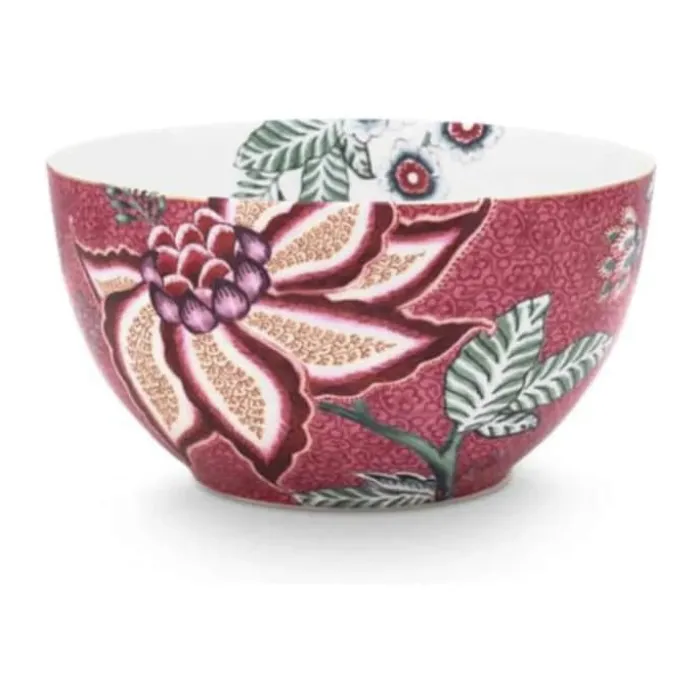 PIP Studio Flower Festival Skål Ø 15 cm - Porcelæn - Pink