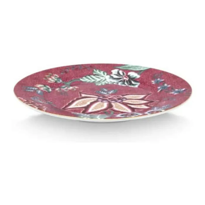 PIP Studio Flower Festival Tallerken Ø 17,4 cm - Porcelæn - Dark Pink