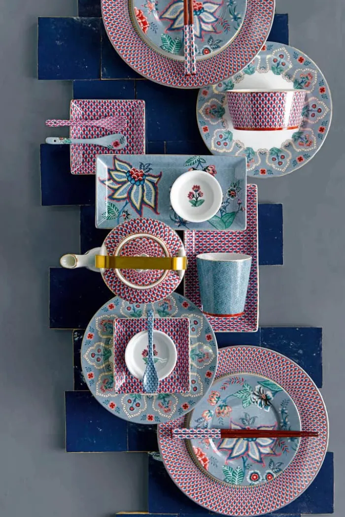 PIP Studio Flower Festival Tekande 1 liter - Porcelæn - Blue