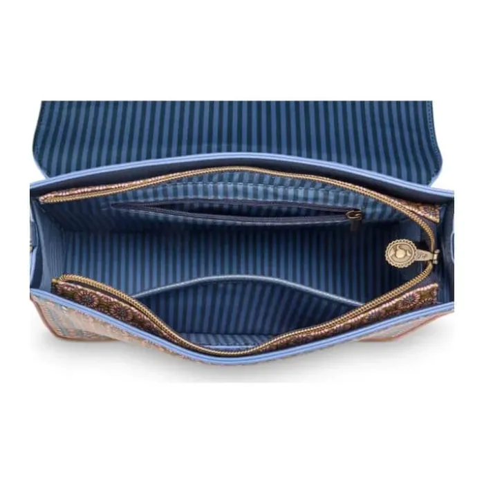 PIP Studio Frances Crossbody Taske B 21,50 x L 25 cm - Imiteret læder - Blå