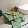 PIP Studio Jasmin Jacquard Vaskeklud B 16 x L 22 cm - Bomuld - Grøn
