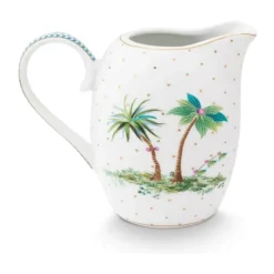 PIP Studio Jolie Dots Kande 250 ml - Porcelæn - Hvid/lysegrøn