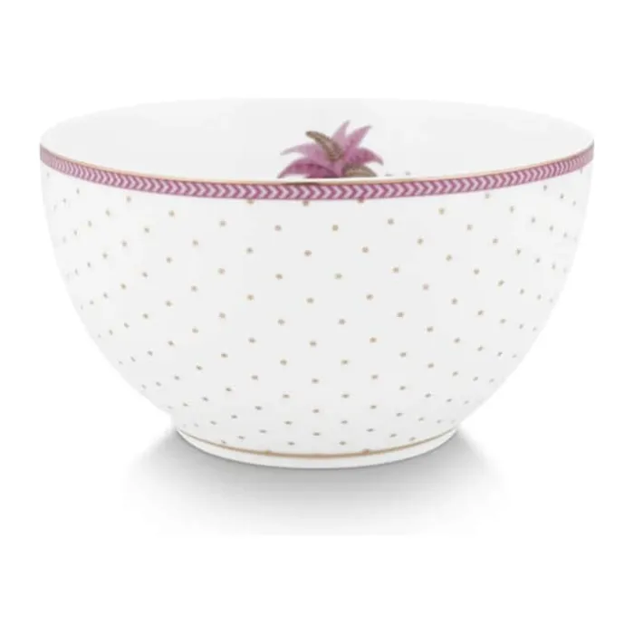 PIP Studio Jolie Dots Skål Ø 15 cm - Porcelæn - Hvid