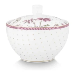 PIP Studio Jolie Dots Sukkerskål 300 ml - Porcelæn - Lyserød