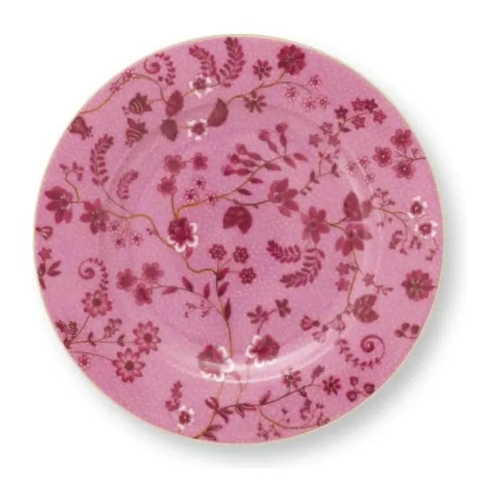 PIP Studio Jolie Flowers Tallerken Ø 17 cm - Porcelæn - Pink