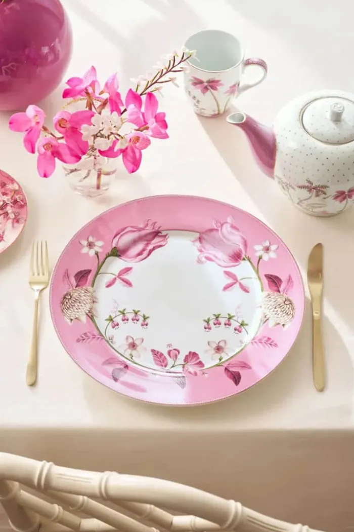 PIP Studio Jolie Tulip Tallerken Ø 32 cm - Porcelæn - Lyserød