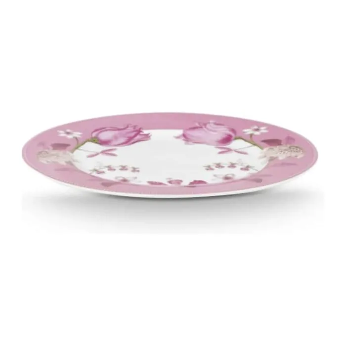 PIP Studio Jolie Tulip Tallerken Ø 23 cm - Porcelæn - Lyserød