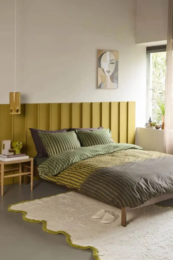PIP Studio Jonah Sengetøj B 140 x L 220 cm - Bomuld - Green