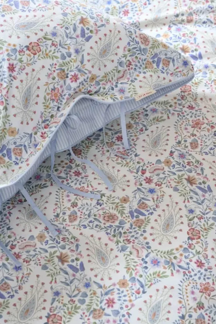 PIP Studio Kairi Bloom Sengetøj B 140 x L 220 cm - Bomuld - Blå