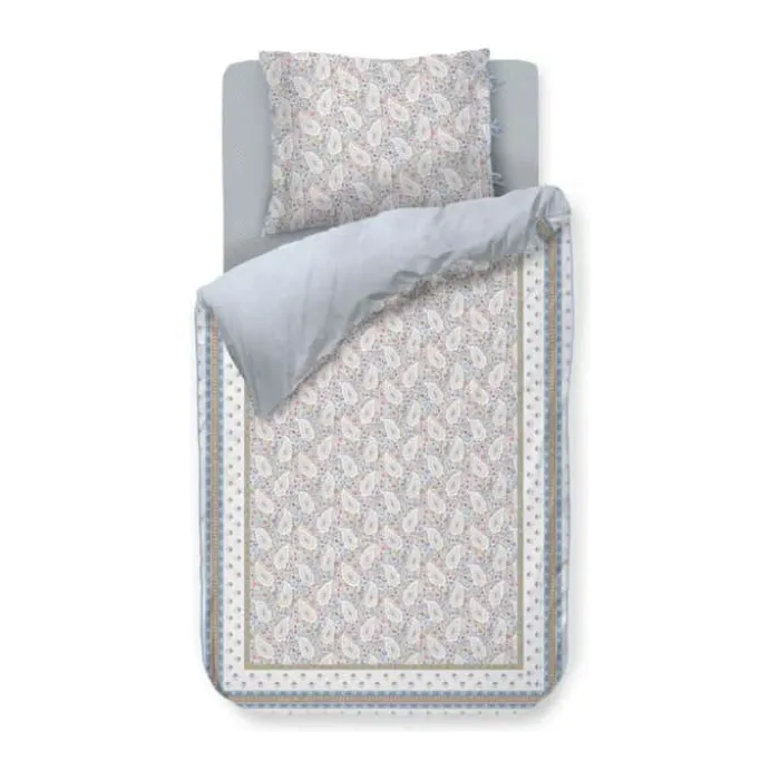 PIP Studio Kairi Bloom Sengetøj B 140 x L 220 cm - Bomuld - Blå