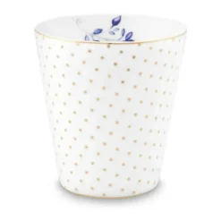 PIP Studio Krus 23 cl - Porcelæn - Prikket hvid