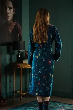 PIP Studio Les Fleurs Badekåbe XXL - Bomuld - Dark blue