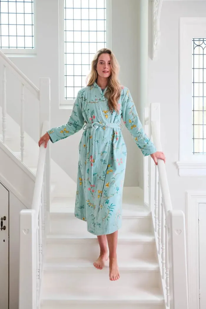 PIP Studio Les Fleurs Badekåbe S - Bomuld - Blue