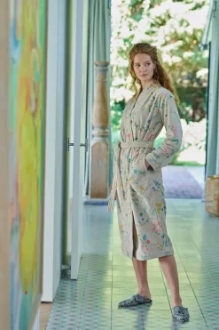 PIP Studio Les Fleurs Badekåbe XL - Bomuld - Khaki