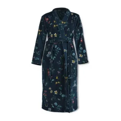 PIP Studio Les Fleurs Badekåbe M - Bomuld - Dark blue